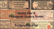 10 Authentic Philippine World War II Guerrilla Notes