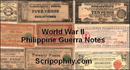 10 Authentic Philippine World War II Guerrilla Notes