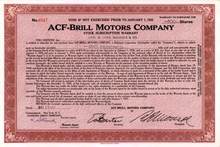 ACF-Brill Motors Company ( Famous Bus Maker )