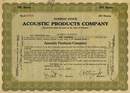 Acoustic Products Company - 1929