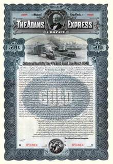Adams Express Company 1898