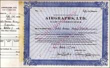 Airgraphs, Limited 1940 RARE