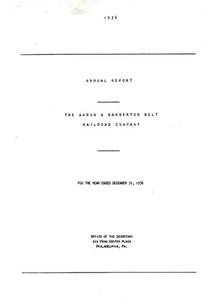 Akron & Barberton Belt Railroad Company 1956 Annual Report