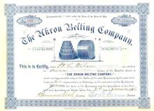 Akron Belting Company 1896 - Ohio