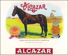 Alcazar Race Horse Cigar Label
