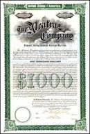 Alcatraz Company 1899 $1,000 Gold Bond - San Francisco, California