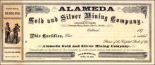 Alameda Gold and Silver Mining Company 1870's