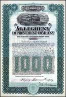 Allegheny Improvement Company 1906 signed by John Scullin