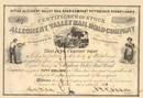 Allegheny Valley Rail Road Company 1850's