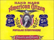 American Citizen Cigar Label