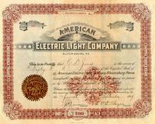 American Electric Light Company - 1899