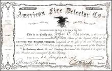 American Fire Detector Co. 1867 - New York