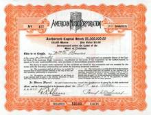 American Music Corporation ( Deca-Disc Coin Phonograph ) 1924 signed by Paul D. Bodwell