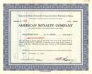 American Royalty Company 1929 - California