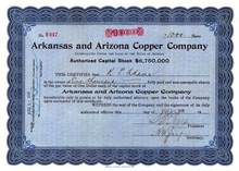 Arkansas and Arizona Copper Company 1916
