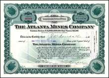 Atlanta Mines Company 1916 - Turtle Vignettes - Arizona