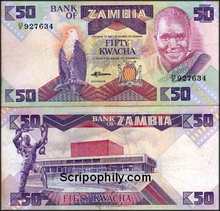 Bank of Zambia Fifty Kwacha - 50 Pieces - Great Party Favor
