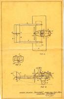Hall - Original Airplane Drawing signed by early designer Randolph Hall - 1923