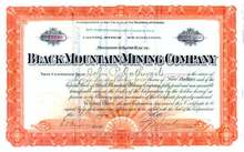 Black Mountain Mining Company 1907 - Territory of Arizona
