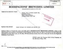 Boddingtons' Breweries - 1978 UK