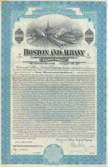 Boston and Albany Railroad Company 50 Year Bond - 1928
