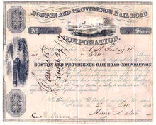 Boston and Providence Railroad 1850's - 1860's