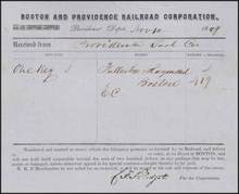 Boston and Providence Railroad Corporation 1849