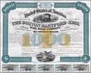 Boston, Hartford & Erie Railroad Company 1866 - Imprinted Tax Stamps