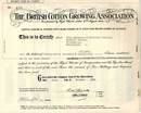 British Cotton Growing Association - England