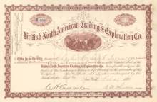 British North American Trading & Exploration Co. 1898 - New York