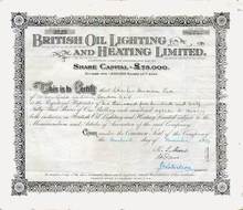 British Oil Lighting and Heating Limited 1929