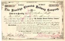 Brooklyn Elevated Railway Company - 1880 ( Brooklyn Bridge Railway )