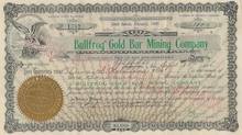 Bullfrog Gold Bar Mining Company 1906