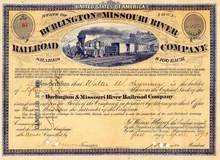 Burlington and Missouri River Railroad Company 1873