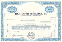 Butler Aviation International Stock Certificate