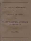 By-Laws and Organization for Conducting Business of the Philadelphia, Baltimore, and Washington Railroad Company