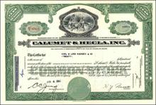 Calumet & Hecla Mining Company - Indian Campfire Vignette