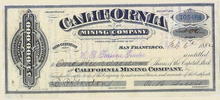 California Mining Company 1882 - Virginia Mining District, Nevada