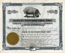 Canadian Live Stock Production Company 1919 - Pig Vignette