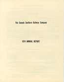 Canada Southern Railway Company 1974 - Annual Report