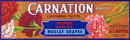 Carnation Brand California Fruits Label