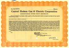 Central Hudson Gas & Electric Corporation Specimen 1937