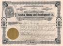 Central Mining and Development Company 1907 - Arizona - Mining Scam