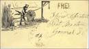Patriotic Civil War Letter Head - Hemp for traitors