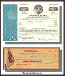 Pepsi Challenge Combo Pak - Coke Check 1930's PLUS Pepsi Stock Certificate