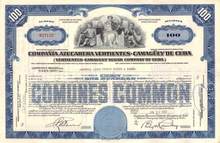 Camaguey Sugar Company of Cuba - Dictator Castro stole from U.S. in 1959