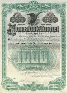 Comstock Tunnel Company 1889