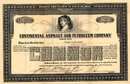 Continental Asphalt and Petroleum Company 1921 signed by Houston Benge Tehee