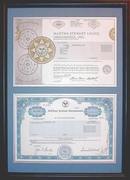 Contemporary Frame - Two Certificates ( Frame Size 15 3/4