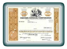Crocker National Corporation - Famous California Bank